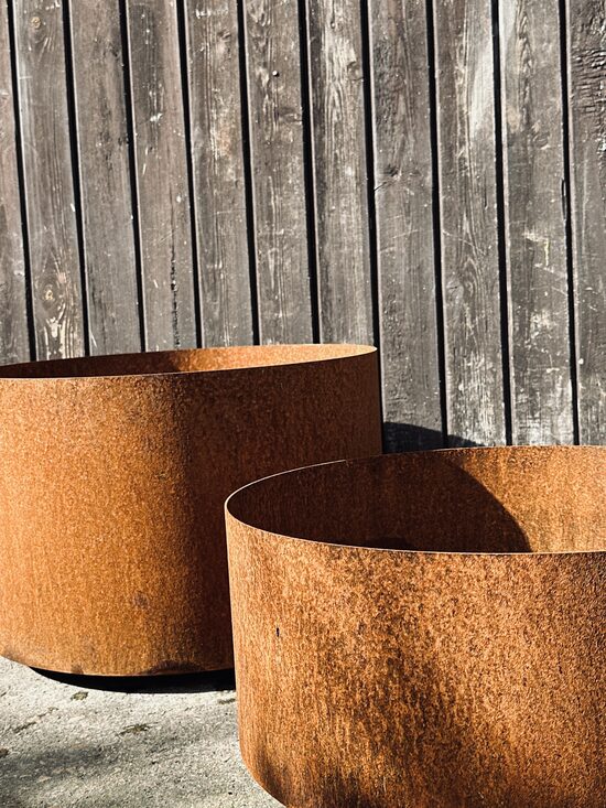 CORTEN tērauda puķu podi