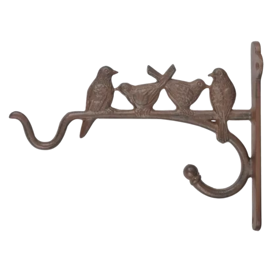 Čuguna dekoratīvais āķis 'Putni'